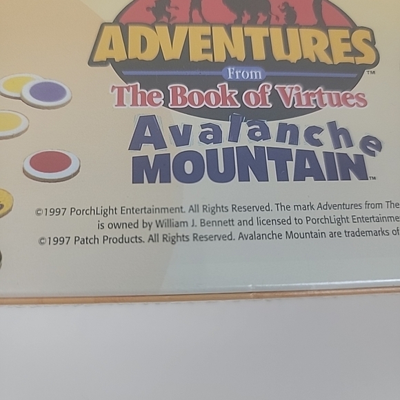 Vintage Adventures From The Book Of Virtues: Avalanche Mountain Board Game - Picture 9 of 9